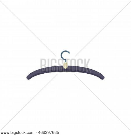 Clothes Hanger Icon Flat Vector. Clothing Tailor. Cloth Sewing Isolated