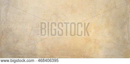 Old Parchment Paper. Horizontal Banner Texture Wallpaper