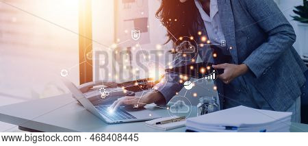 Digital Transformation Technology Strategy, Iot, Internet Of Things. Transformation Of Ideas And The
