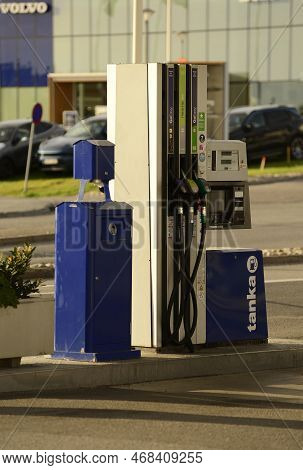 Stockholm, Sweden - October 9th, 2022: Tanka Gas Station