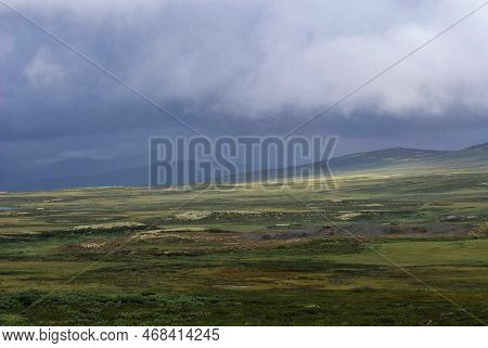 Mountain Landscape Between Torpo And Hemsedal In Norway