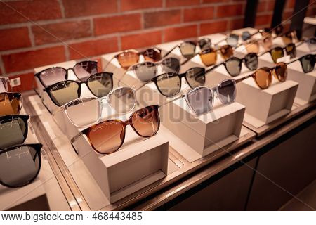 Kuala Lumpur, Malaysia - December 04, 2022: Ray Ban Brand Retail Shop Logo Signboard