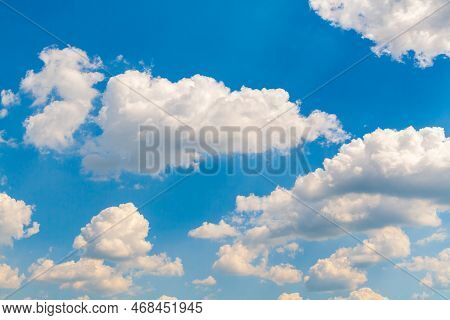 Fancy Clouds That Look Like Animals. Blue Sky With Beautiful White Clouds. White Clouds In The Sky L
