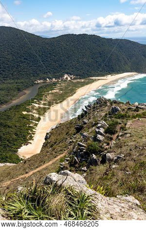 Trail, Beach, Forest And Rocks In The Wild Lagoinha Do Leste Beach