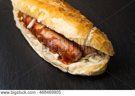 Bosna Or Bosner Austrian Spicy Hot Dog With Curry Powder