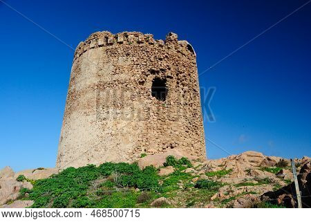 The Aragonnese Tower On The Coast Of Isola Rossa