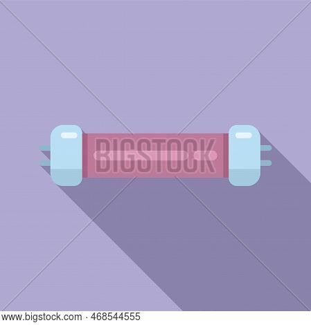 Disinfect Lamp Icon Flat Vector. Uv Light. Care Uvc