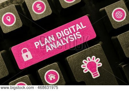 Conceptual Caption Plan Digital Analysis. Concept Meaning Analysis Of Qualitative And Quantitative D