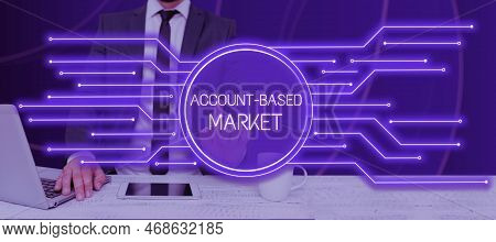 Writing Displaying Text Account Based Market. Business Idea Resources Target A Key Group Of Specific