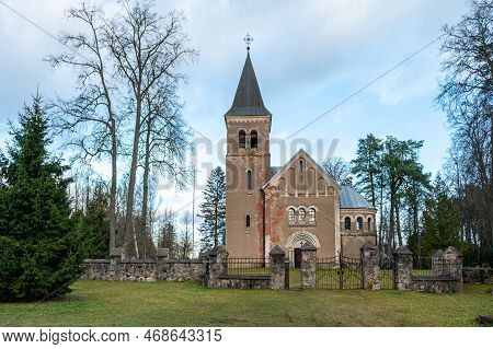 Old Garsene Evangelical Lutheran Church, Garsene, Latvia