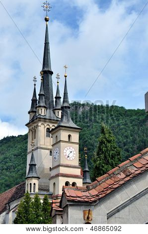 Old Romanian orthodox church in Brasov, Romania