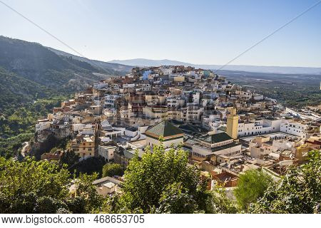 Amazing Downtown Of Moulay Idriss, Morocco, North Africa