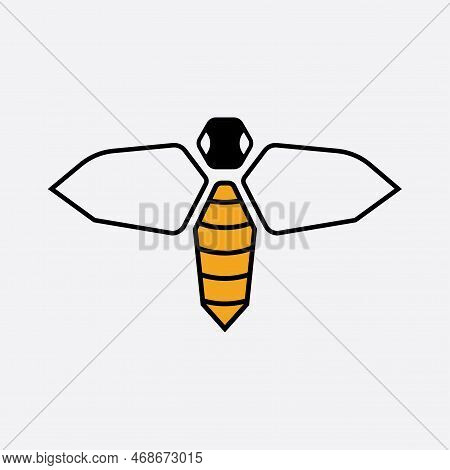 Bee Logo Vector Illustration Design Icon Logo