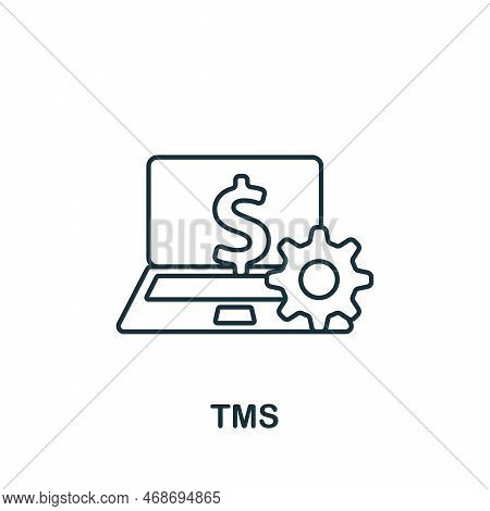 Tms Icon. Monochrome Simple Talent Development Icon For Templates, Web Design And Infographics