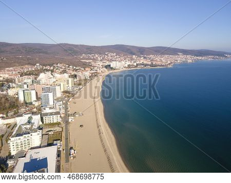 Aerial View Of Resort Of Sunny Beach, Bulgaria