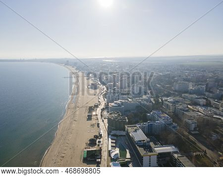Aerial View Of Resort Of Sunny Beach, Bulgaria