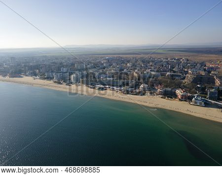 Aerial View Of Resort Of Sunny Beach, Bulgaria