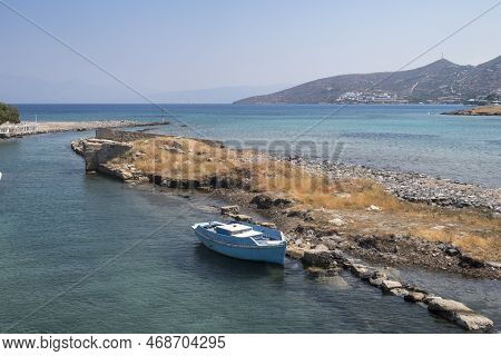Kolokitha Beach Near Elounda On Crete, Greece