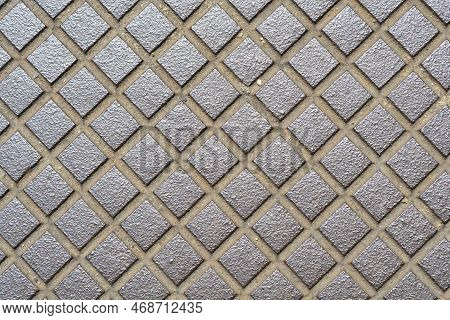 Close Up Detail Of A Manhole Cover