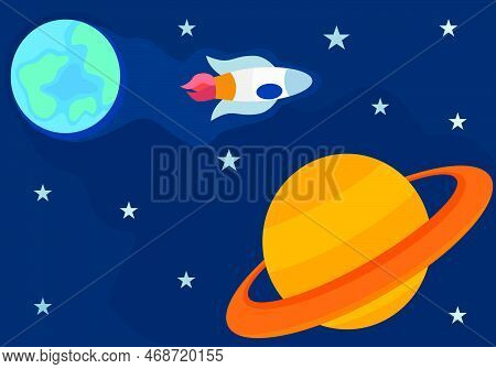 Journey From Outher Space Illustration Adventure Lifestyle
