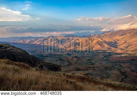 Andringitra National Park, Haute Matsiatra, Madagascar, Beautiful Mountain Landscape, View To Valley