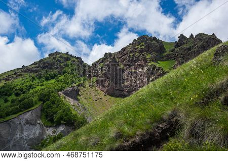 View Of Caucasus Mountains In The Karachay-cherkessia Republic, Russia