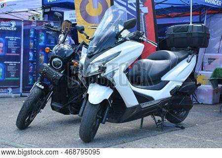 Pasay, Ph - Nov 27 - Kymco Motorcycle At Freedom Ride Festival Motorshow On November 27, 2022 In Pas
