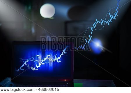 Businessman Trading Online Stock Market Concept Or Forex Investment Exchange. Bitcoins, Futures. Cry