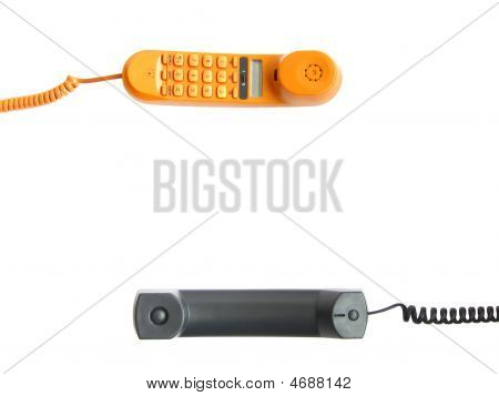Dos tubos de teléfono