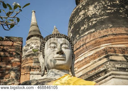 Thailand Ayutthaya Wat Yai Chai Mongkon