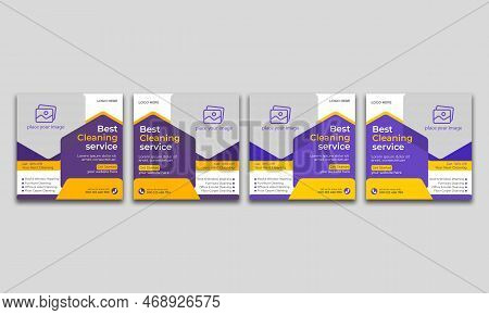 Best Cleaning Service For Web Banner Template And Home Cleaning Business Marketing Social Media Post