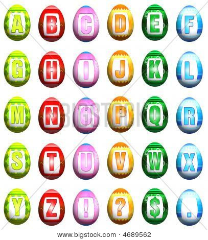 Easter Egg Font - Mix