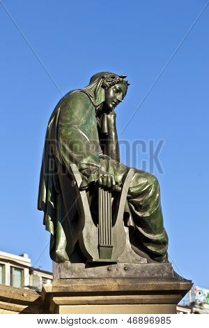 Pomnik Johannes Gutenberg, wynalazca druku książki, Frankfurt nad Menem, Niemcy