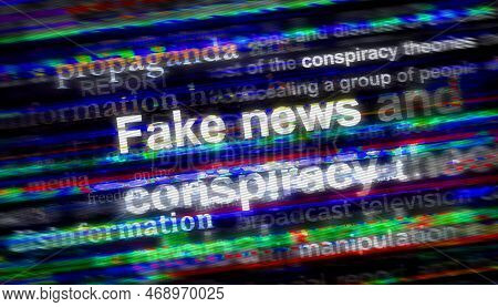 Fake News Propaganda Conspiracy Theories Disinformation Manipulation News Titles Illustration