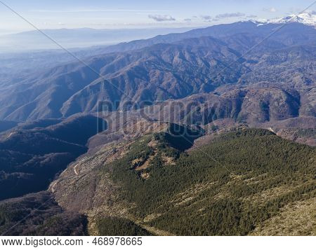 Aerial View Of Pirin Mountain Near Orelyak Peak, Bulgaria