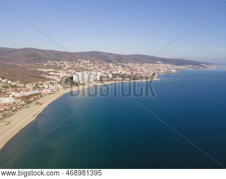 Aerial View Of Resort Of Sunny Beach, Bulgaria