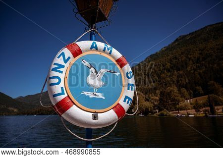 Lunz Am See, Austria - July 06 2022: Lunzer See, An Idyllic Lake In The Eisenwurzen Mountains In Low