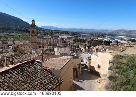 Biar, Alicante, Spain, January 14, 2023: General View Of The Village From The Upper Part Of Biar, Al