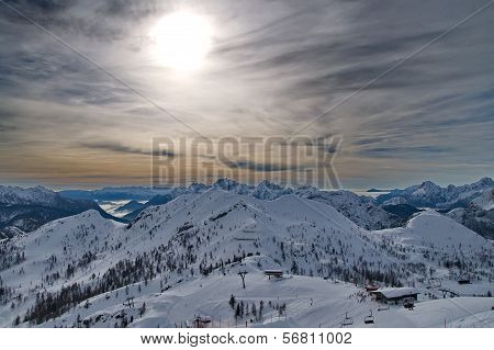 Mountains Of Nassfeld In Austria