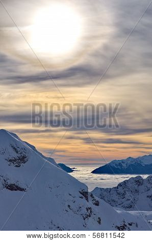 Mountains Of Nassfeld In Austria