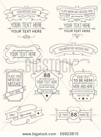 Vintage Calligraphy Elements