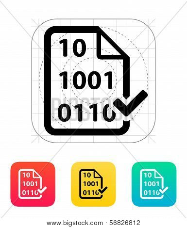 Checked file icon.