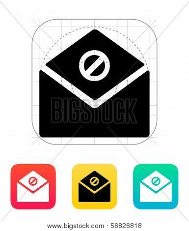 Spam mail icon.