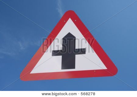 Крест дороги знак