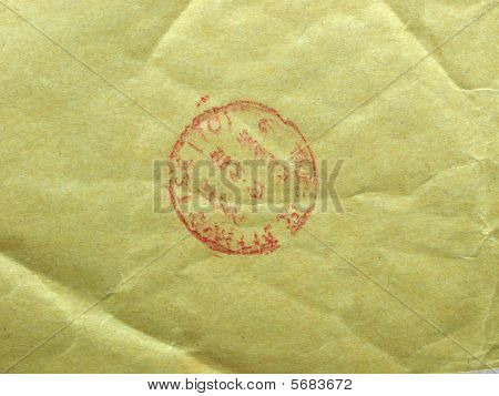 Brown Paper baggrund med stempel