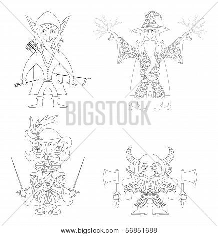 Fantasy heroes, outline, set