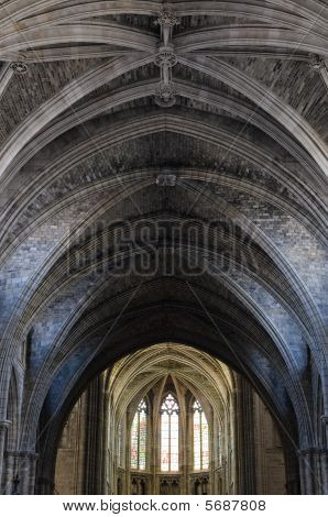 Dome af gotiske katedral