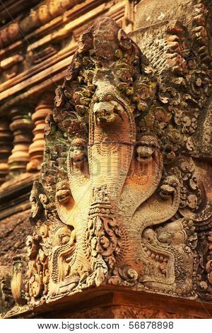 Detail Of Banteay Srey Temple, Angkor Area, Siem Reap, Cambodia