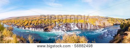 Hraunfossar Waterfall, Iceland