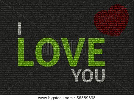 Typographic Valentine Card